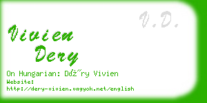 vivien dery business card